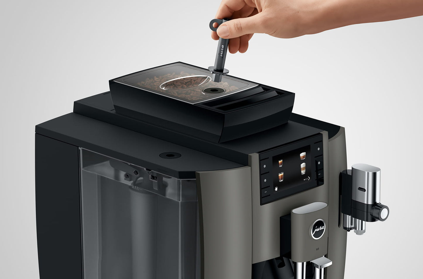 Jura-W8 Dark Inox-Kaffeevollautomaten-Beutelschmidt