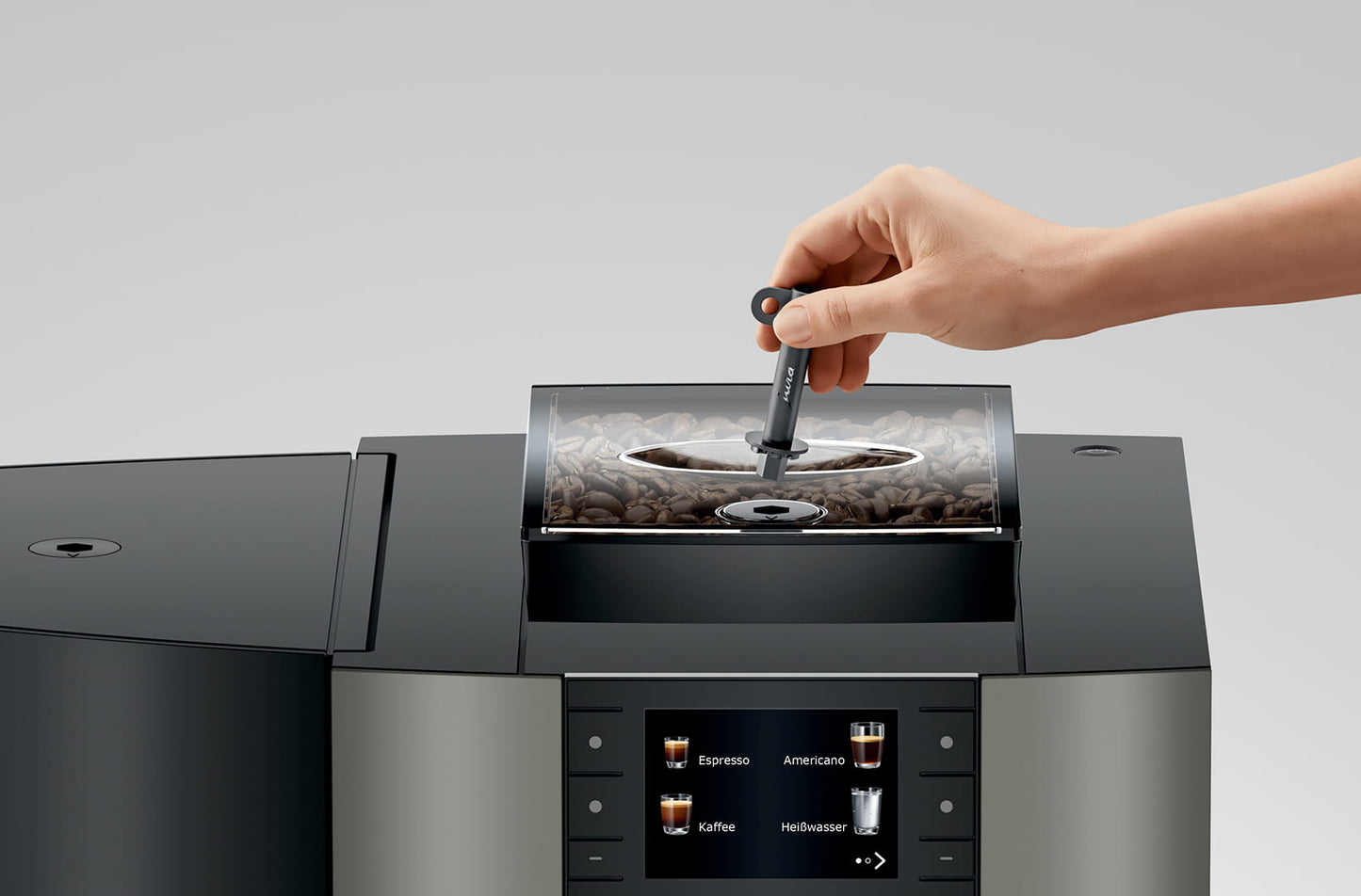 Jura-X4 Dark Inox-Kaffeevollautomaten-Beutelschmidt