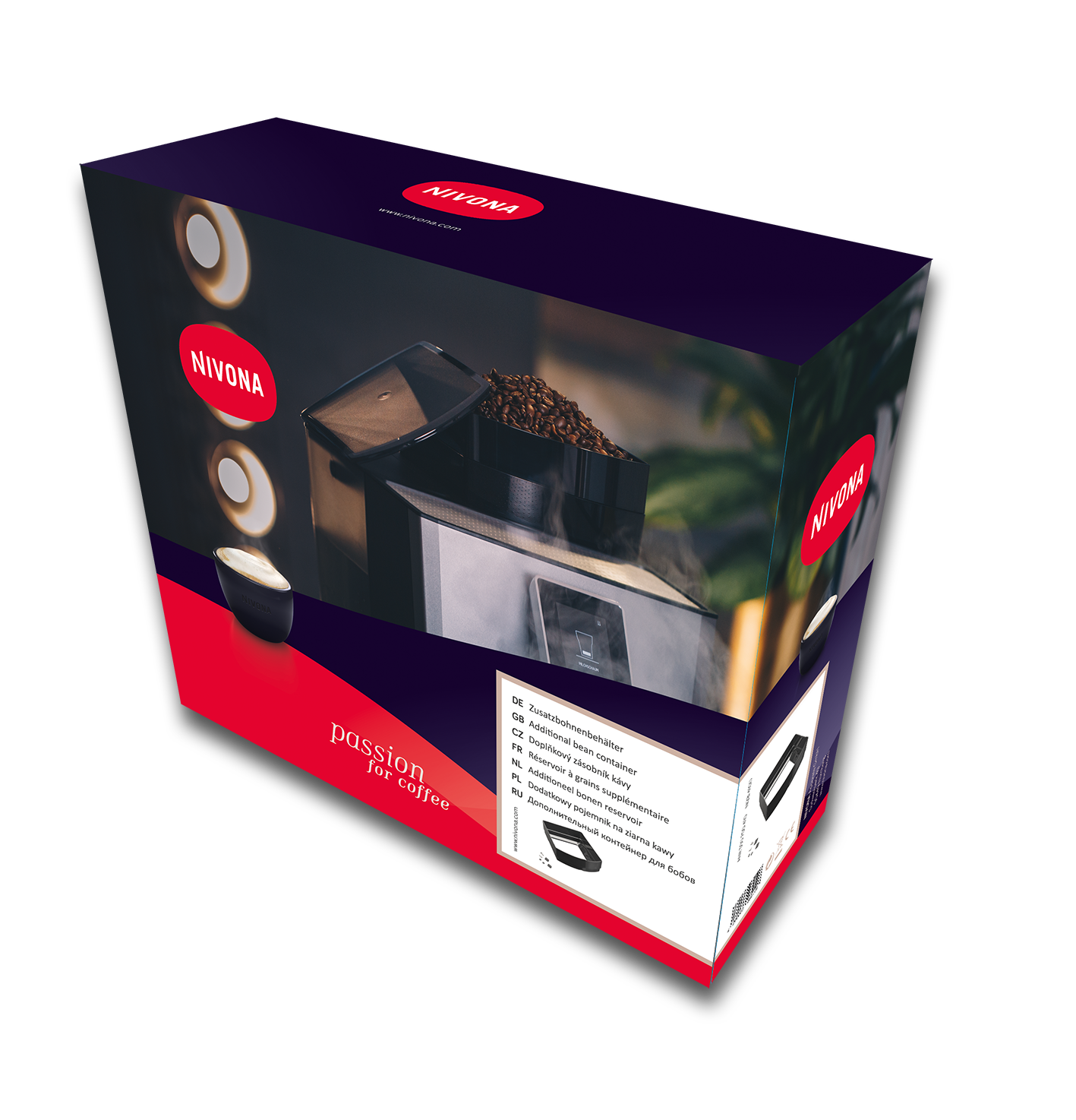 Zusatzbohnenbehälter NIZB 410-Bohnenbehälter-Nivona-Beutelschmidt