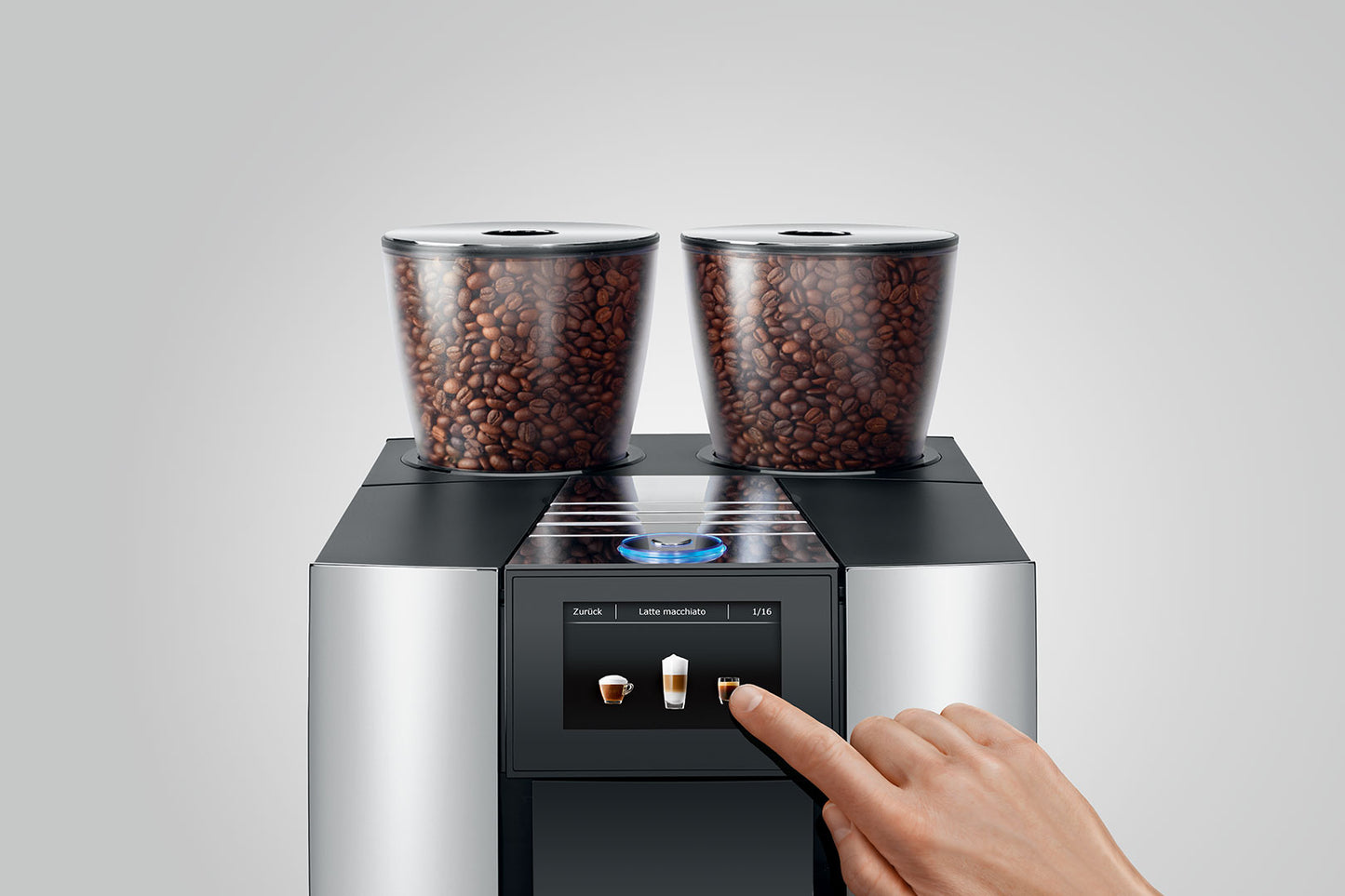 Jura-GIGA X8c Aluminium Chrom-Kaffeevollautomaten-Beutelschmidt