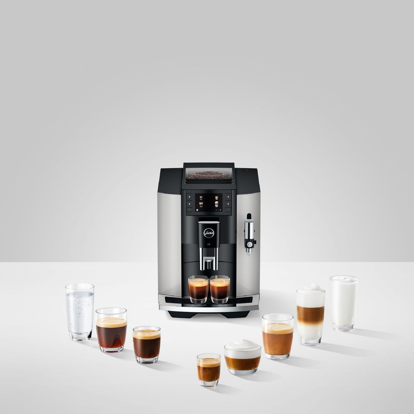 Jura-E8 Platin-Kaffeevollautomaten-Beutelschmidt