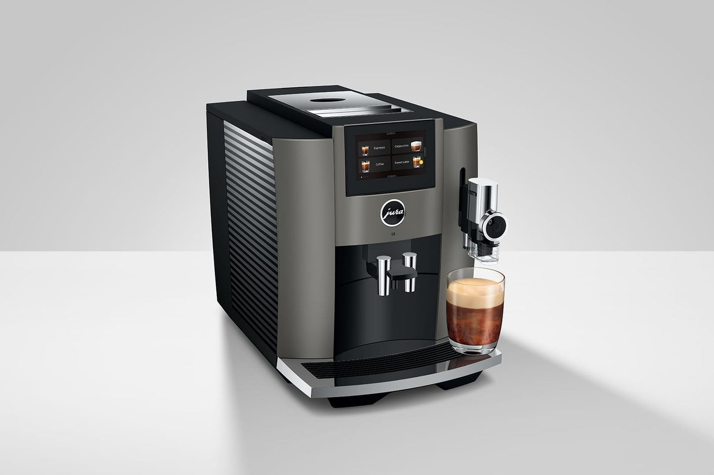 Jura-S8 Dark Inox-Kaffeevollautomaten-Beutelschmidt