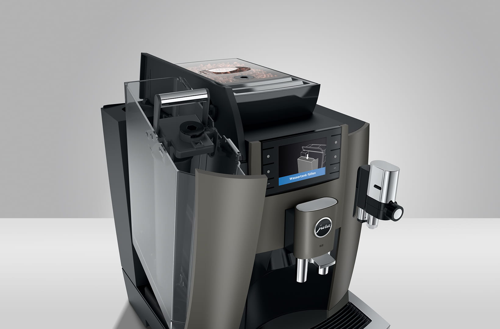 Jura-W8 Dark Inox-Kaffeevollautomaten-Beutelschmidt