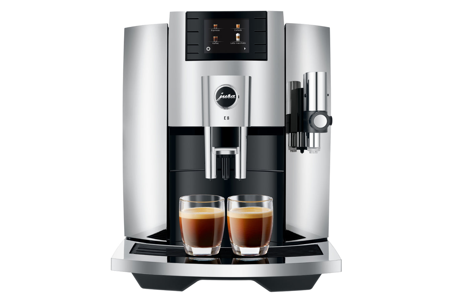 Jura-E8 Chrom-Kaffeevollautomaten-Beutelschmidt