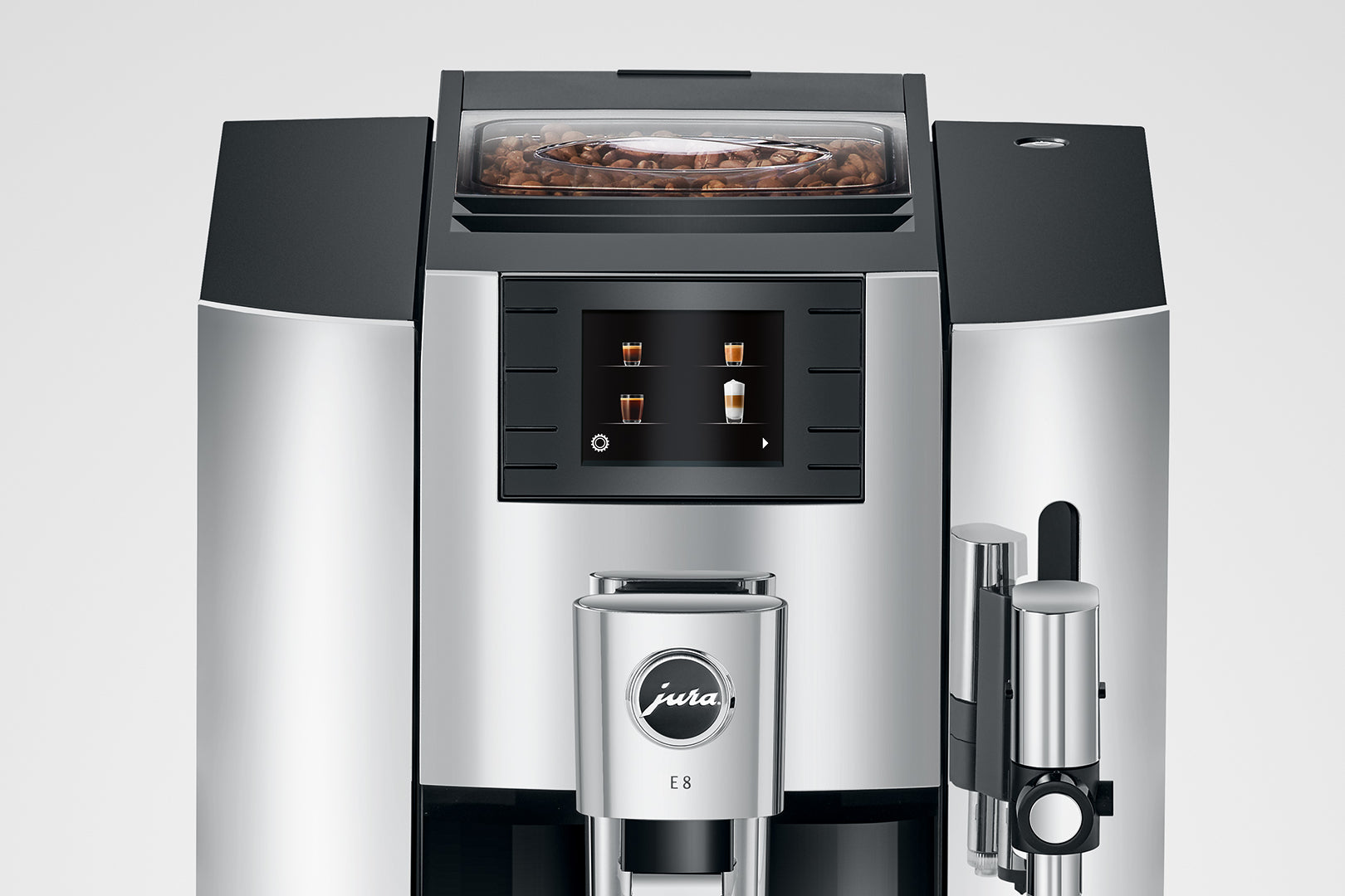 E8 Chrom-Kaffeevollautomaten-Jura-Beutelschmidt