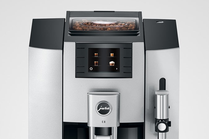 E8 Moonlight Silver-Kaffeevollautomaten-Jura-Beutelschmidt