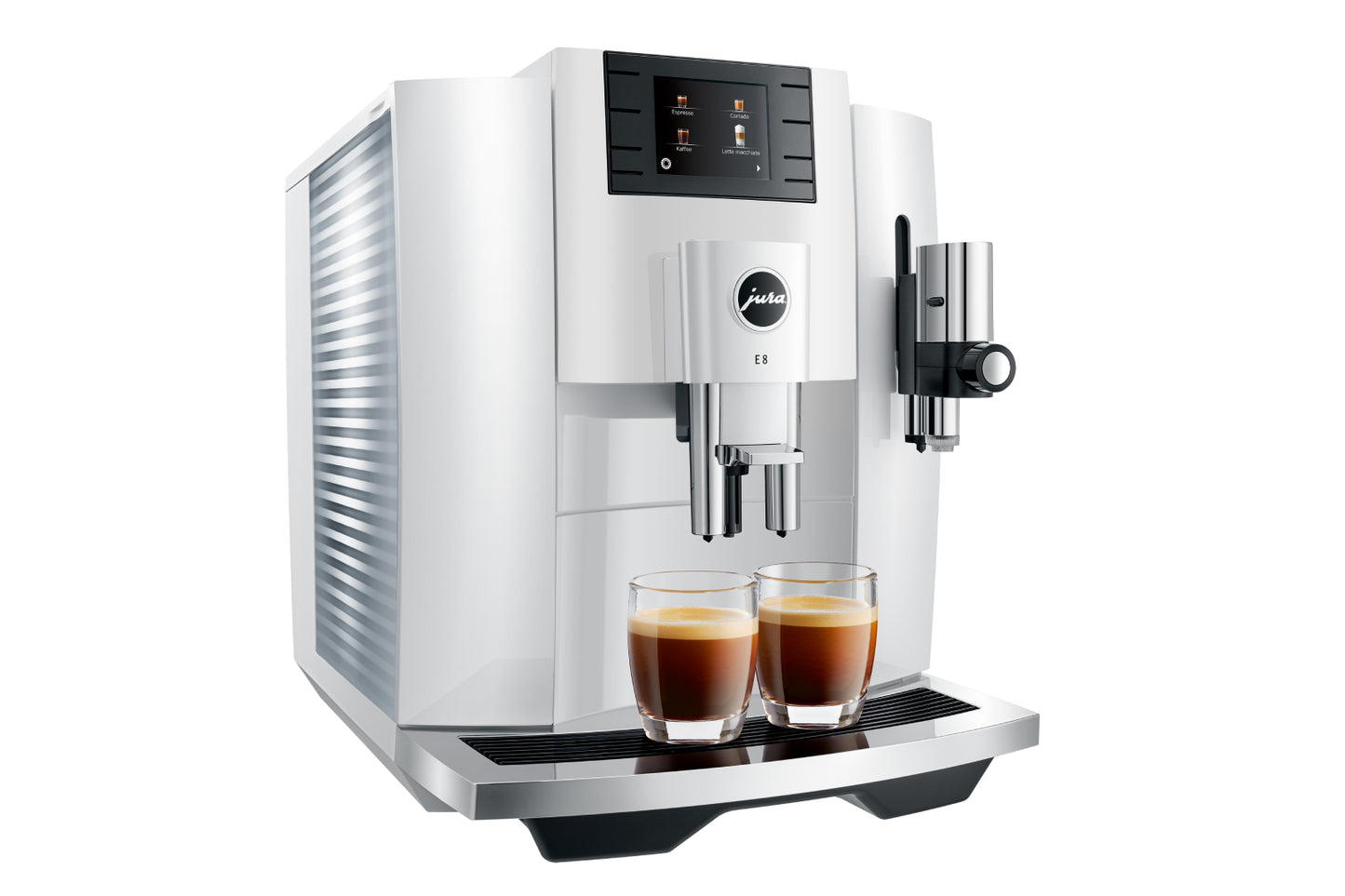 E8 Piano White-Kaffeevollautomaten-Jura-Beutelschmidt