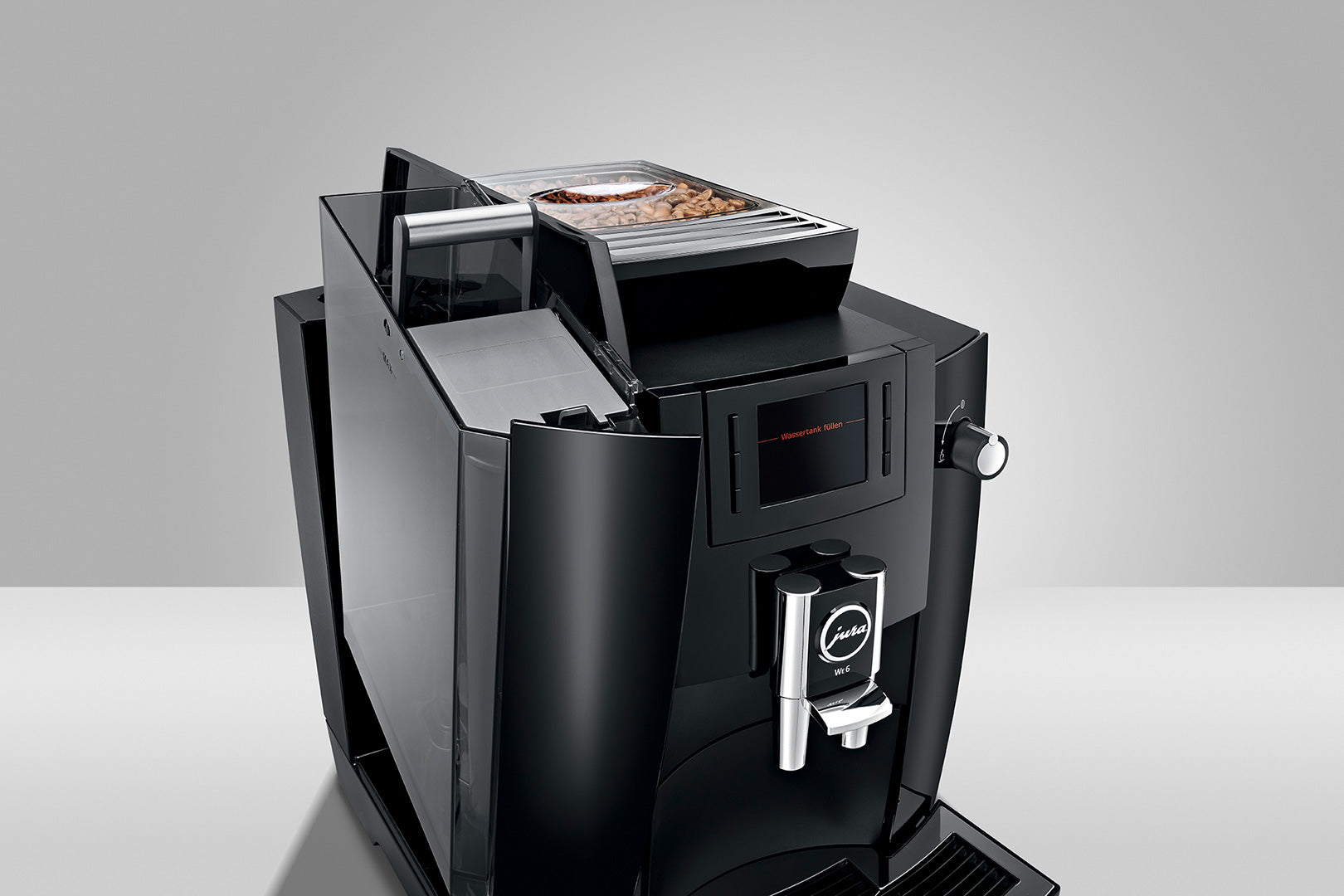 WE6 Piano Black-Kaffeevollautomaten-Jura-Beutelschmidt